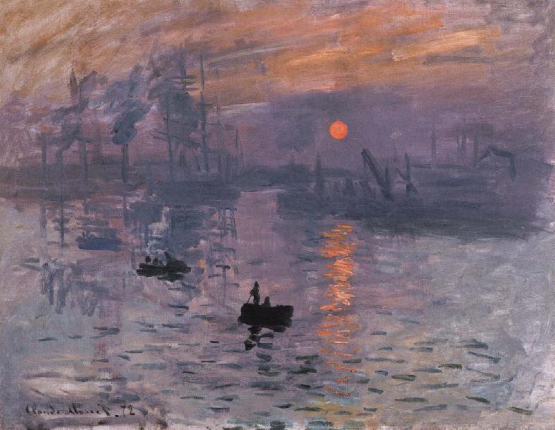 Claude Monet impression,sunrise